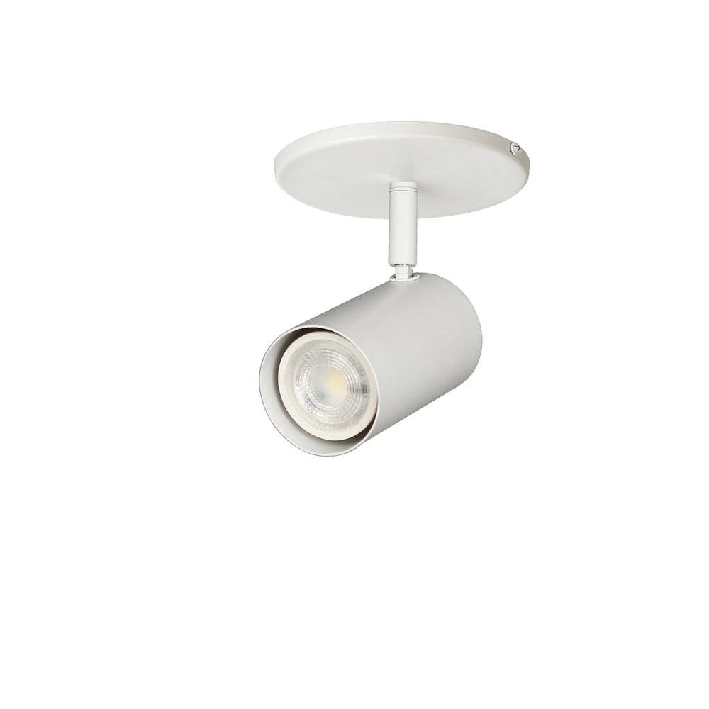 1 Light Spot Light in Matte White. Picture 1