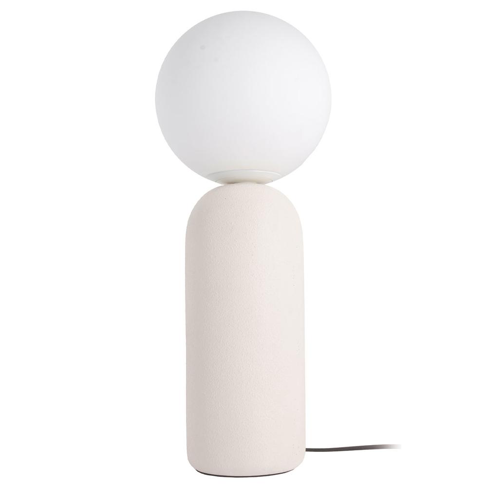1LT Incandescent Table Lamp, MW, WH Glass. Picture 1