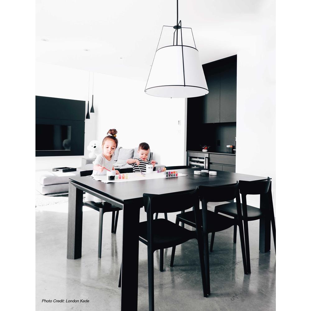 3LT Trapezoid Pendant BK/WH Shade,790Diff. Picture 6