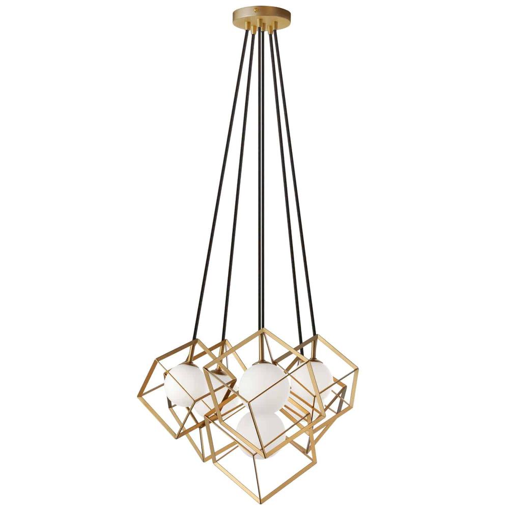 6LT Halogen Pendant Gold. Picture 1