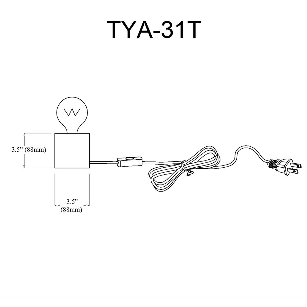 1LT Incandescent Table Lamp, MB. Picture 5