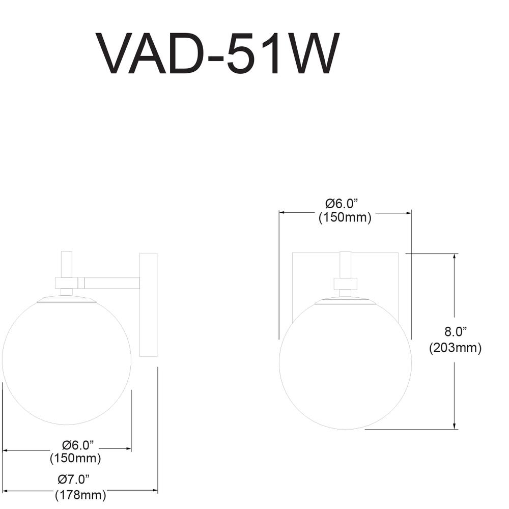 1LT Halogen Wall Sconce, MB. Picture 2