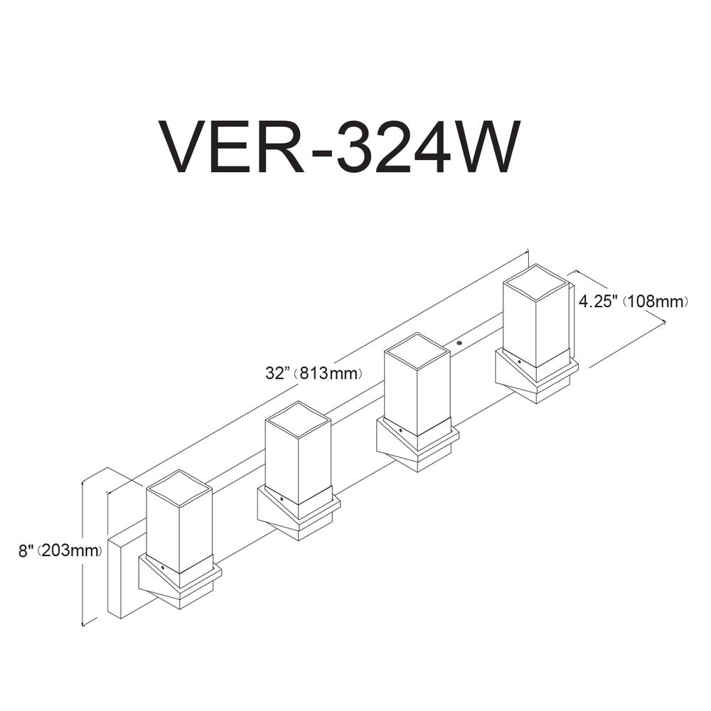 4LT Incandescent Vanity, PC, CLR Glass. Picture 5