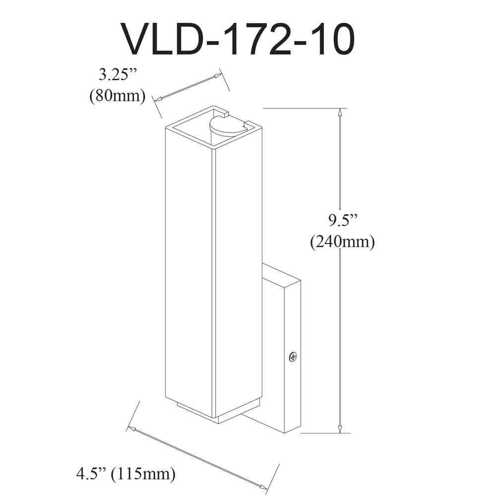 12W Wall Sconce, MB, WH Glass. Picture 2