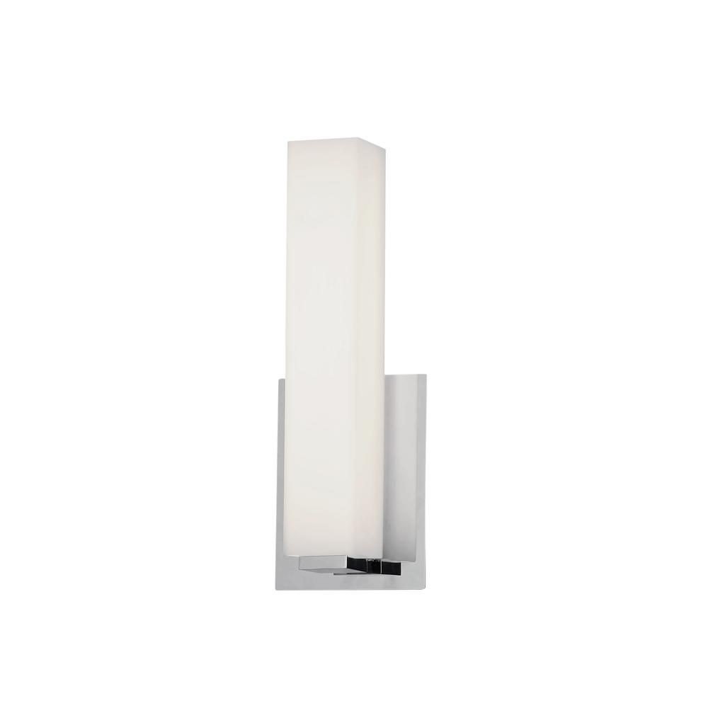 12W Wall Sconce, PC, WH Glass. Picture 1