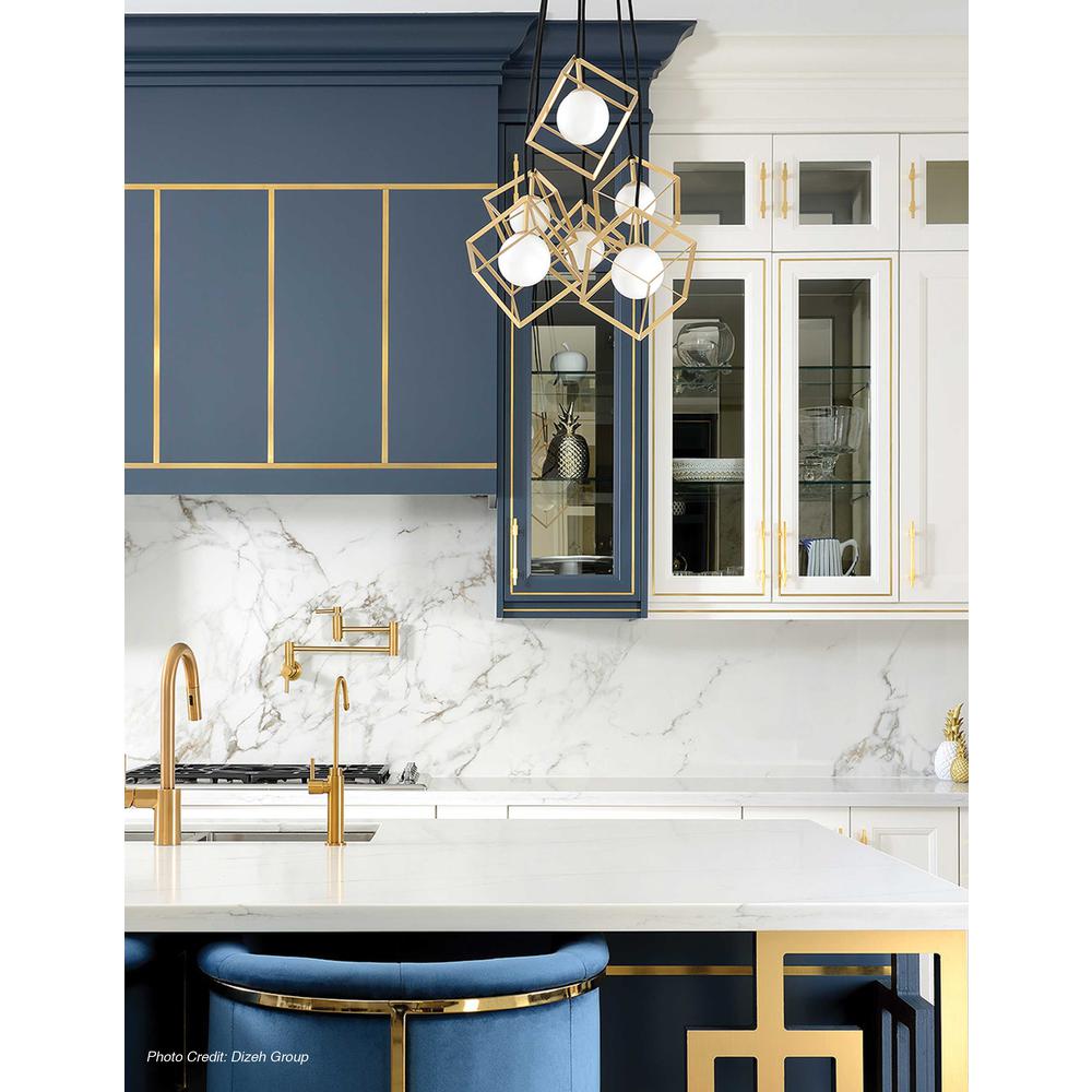5W LED Wall Vanity, Aged Brass Finish. Picture 9