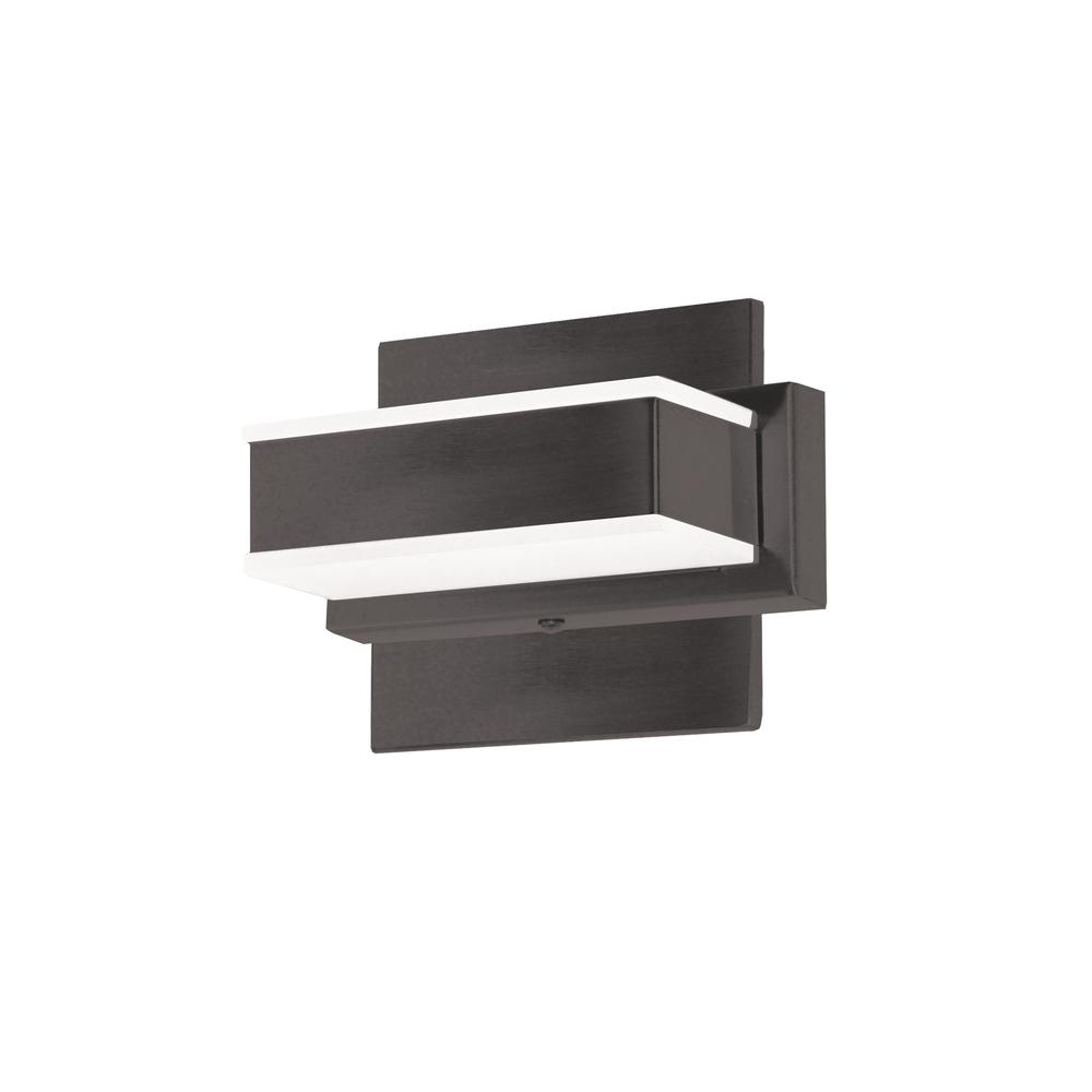 5W LED Wall Vanity, Matte Black Finish. Picture 1