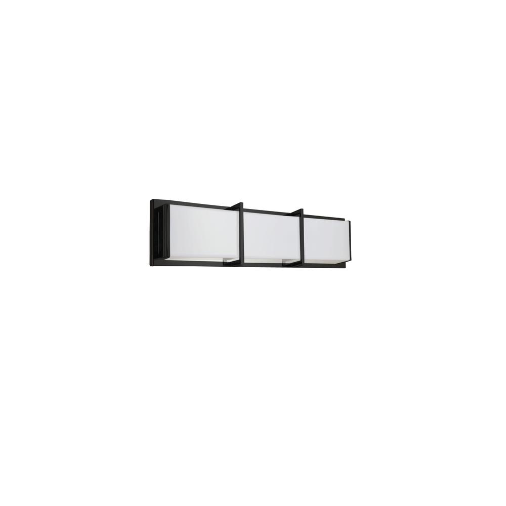 15W Vanity Light, MB, WH Acrylic Diffuser. Picture 1