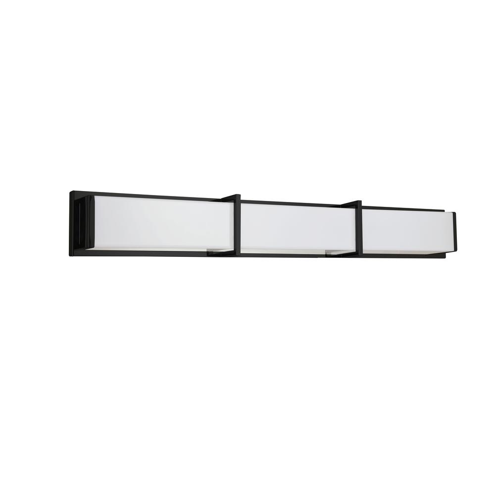 50W Vanity Light, MB, WH Acrylic Diffuser. Picture 1