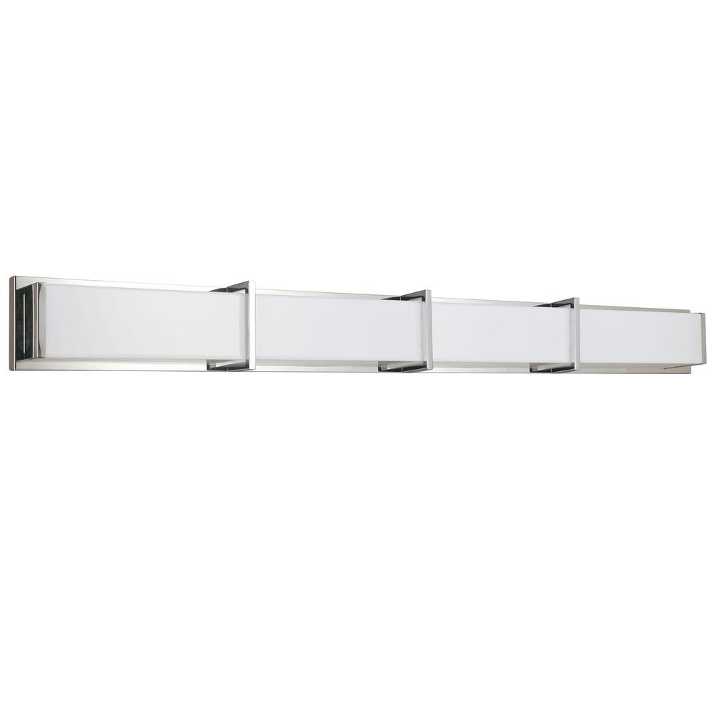 72W Vanity Light, PC, WH Acrylic Diffuser. Picture 1