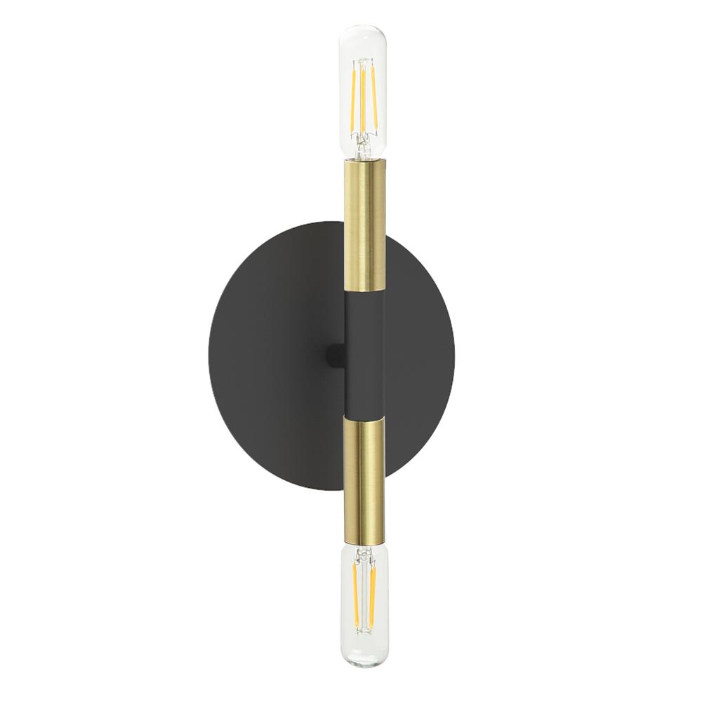 2LT Incandescent Wall Sconce, MB & AGB. Picture 1