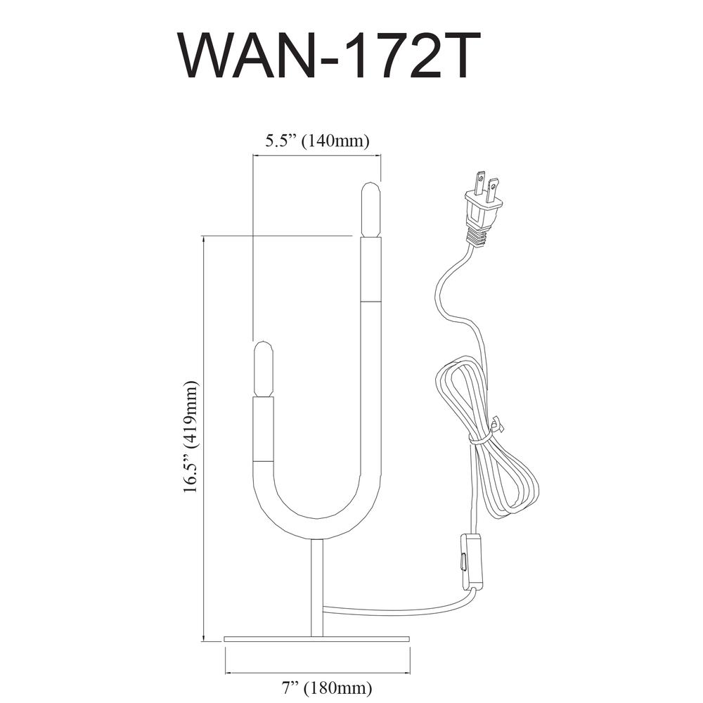 2LT Incandescent Table Lamp, MB & AGB. Picture 6