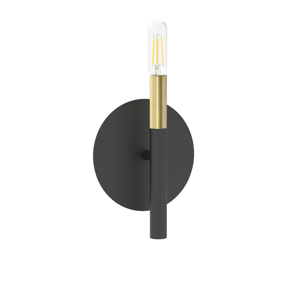 1LT Incandescent Wall Sconce, MB & AGB. Picture 1