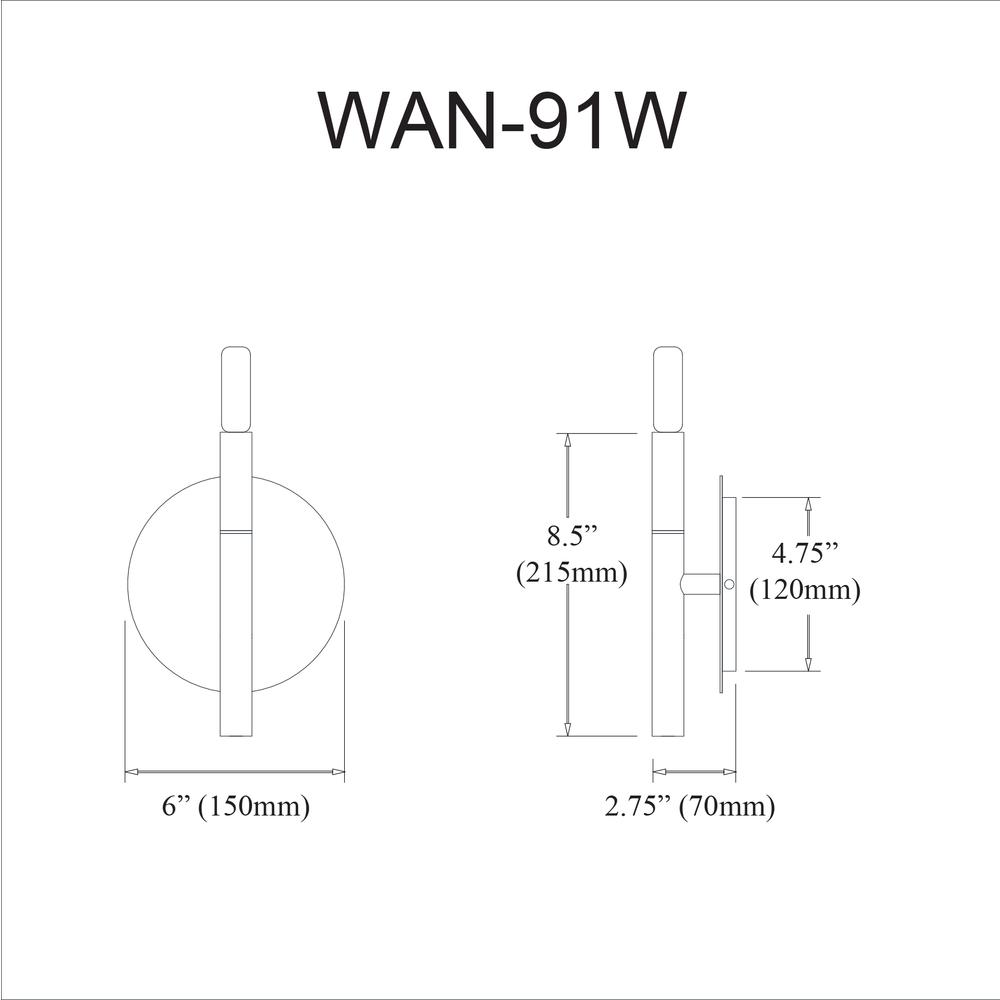 1LT Incandescent Wall Sconce, MB & AGB. Picture 2