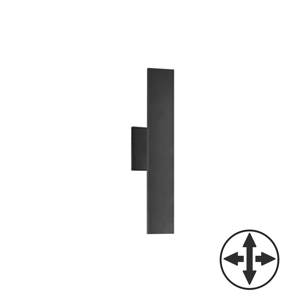 15W Wall Sconce in Matte Black. Picture 1
