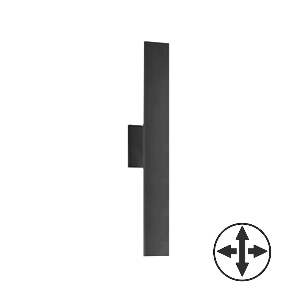 23W Wall Sconce in Matte Black. Picture 1