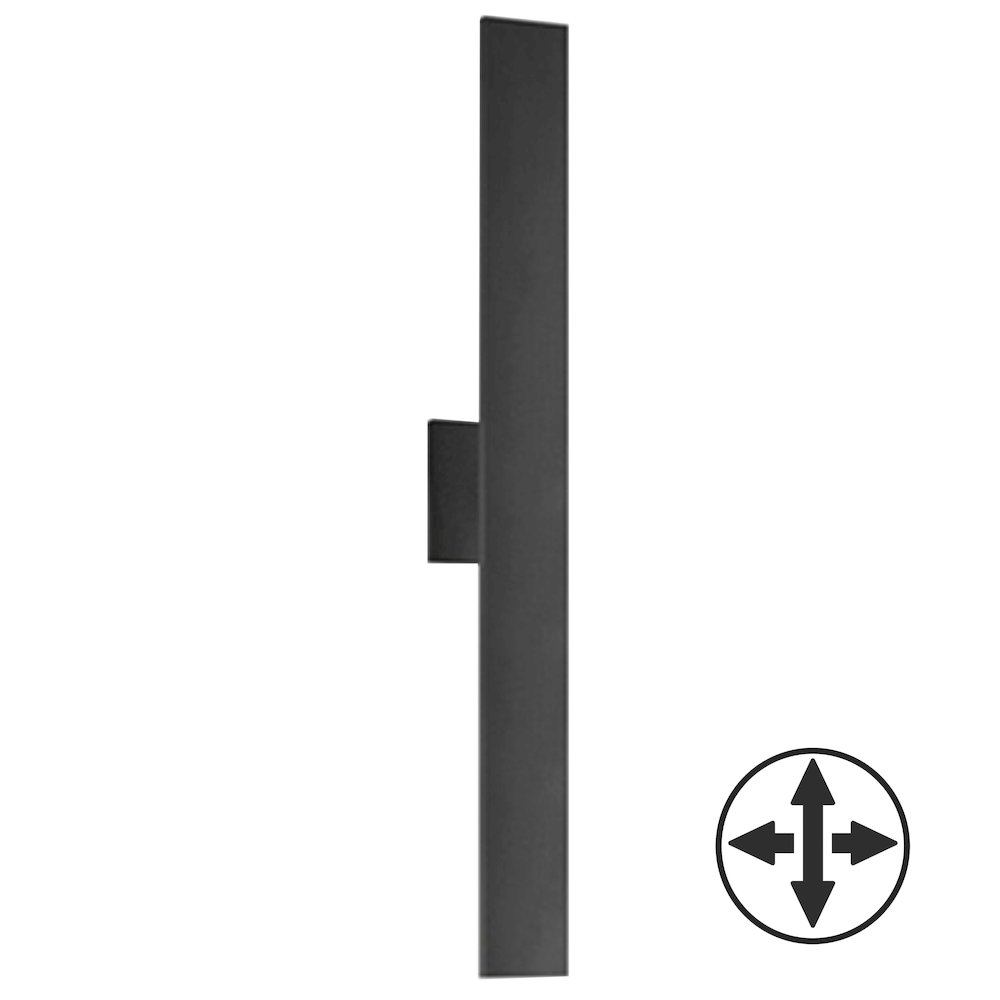 30W Wall Sconce in Matte Black. Picture 1