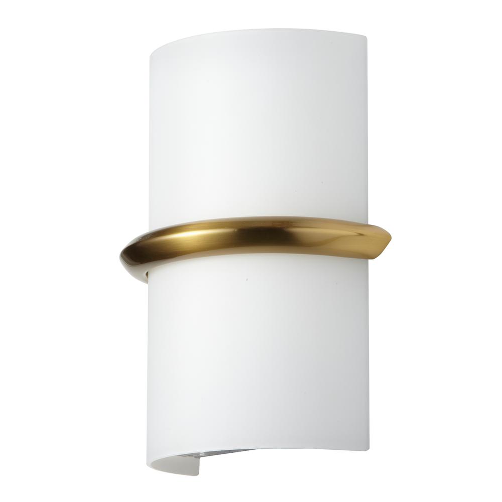 14W Wall Sconce, AGB, Opal Glass. Picture 1
