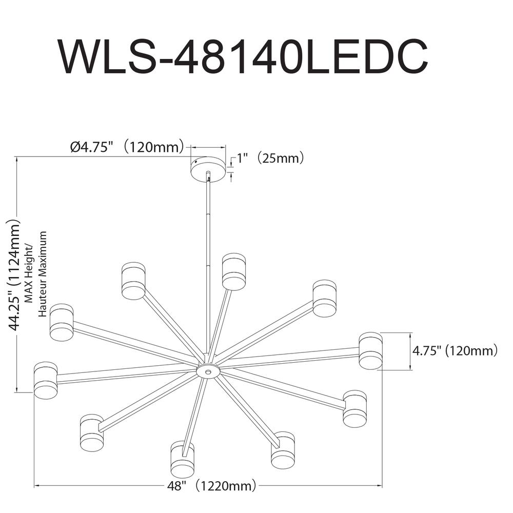 140W Chandelier, AGB, FR Acrylic Diff. Picture 8
