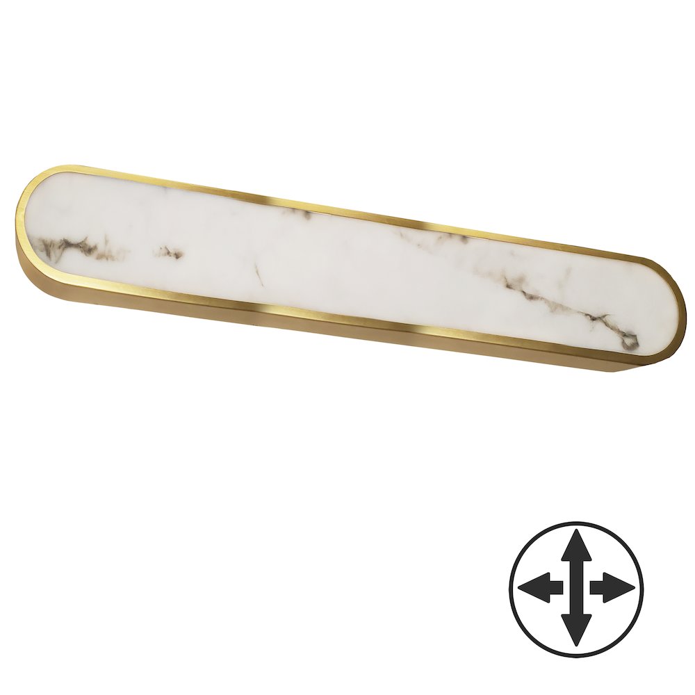 40W Wall Sconce in Aged Brass w/ Alabaster Diffuser. Picture 1