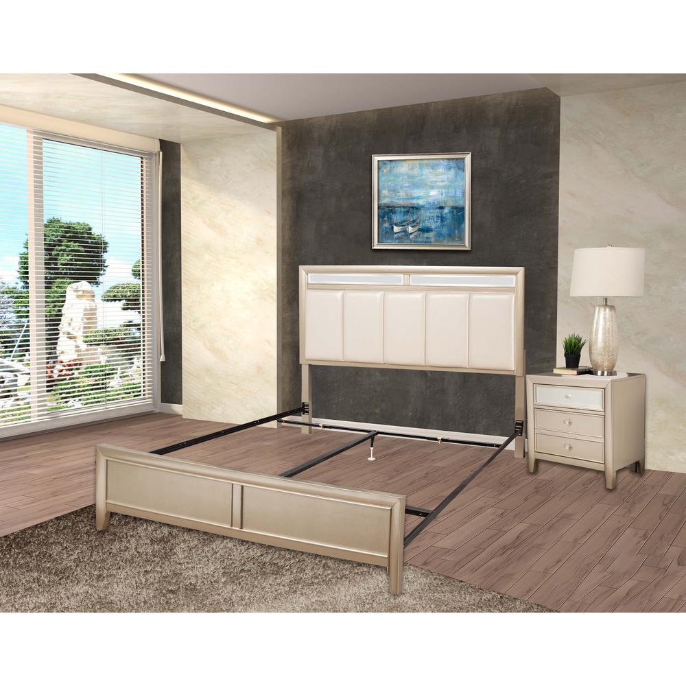 Bolt On Bed Rails California King with center support and 2 Glides. Picture 6
