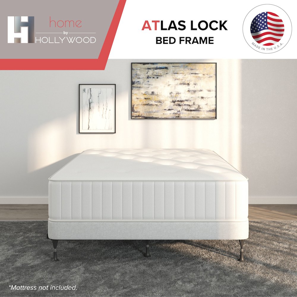 Atlas-Lock - Bed Frame with Glides - Twin / Full - 4 Leg. Picture 4