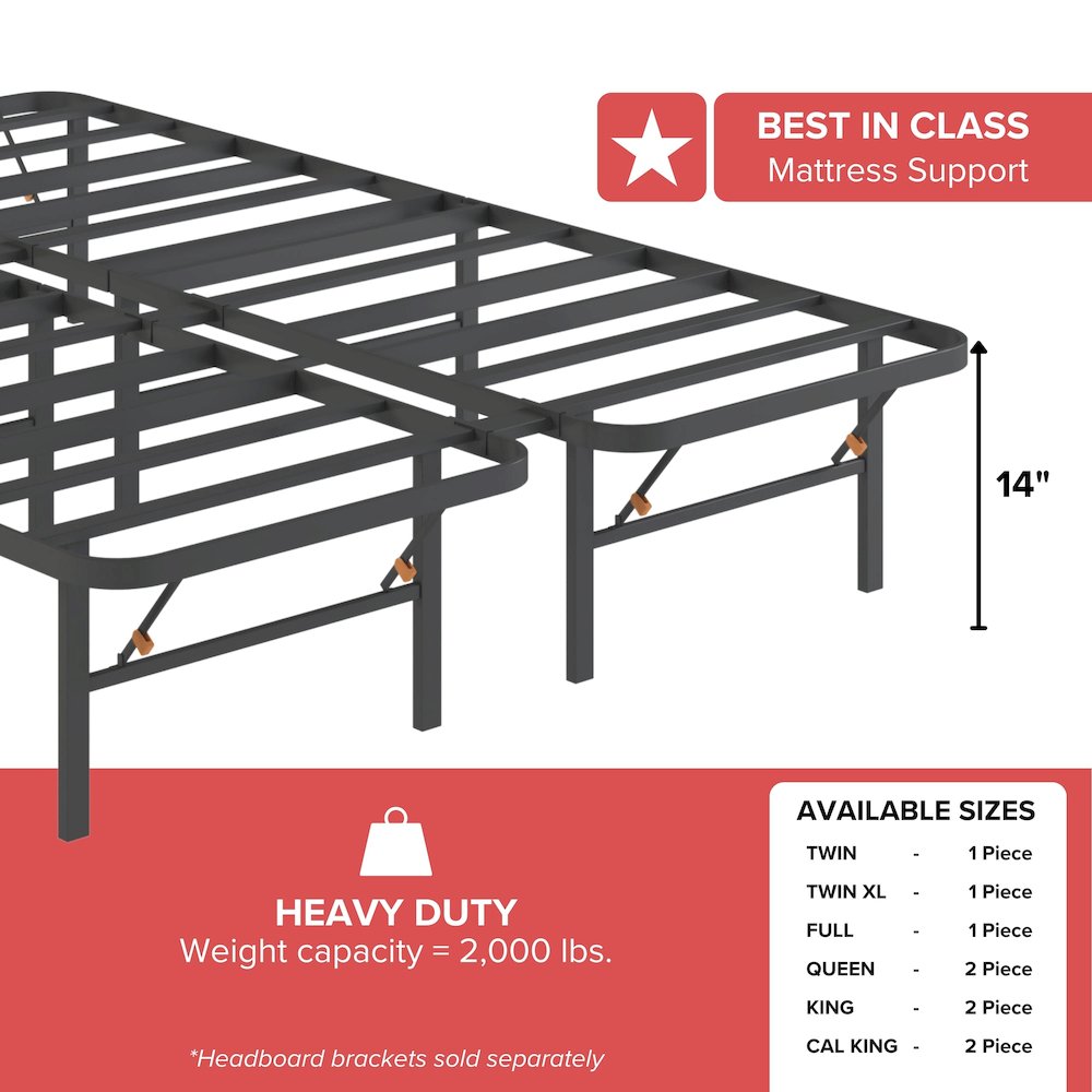 Bedder Base - 14" Platform Base - Queen. Picture 5