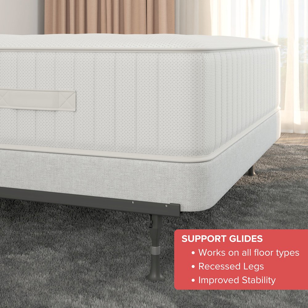 Atlas-Lock - Bed Frame with Glides - Twin / Full - 4 Leg. Picture 6