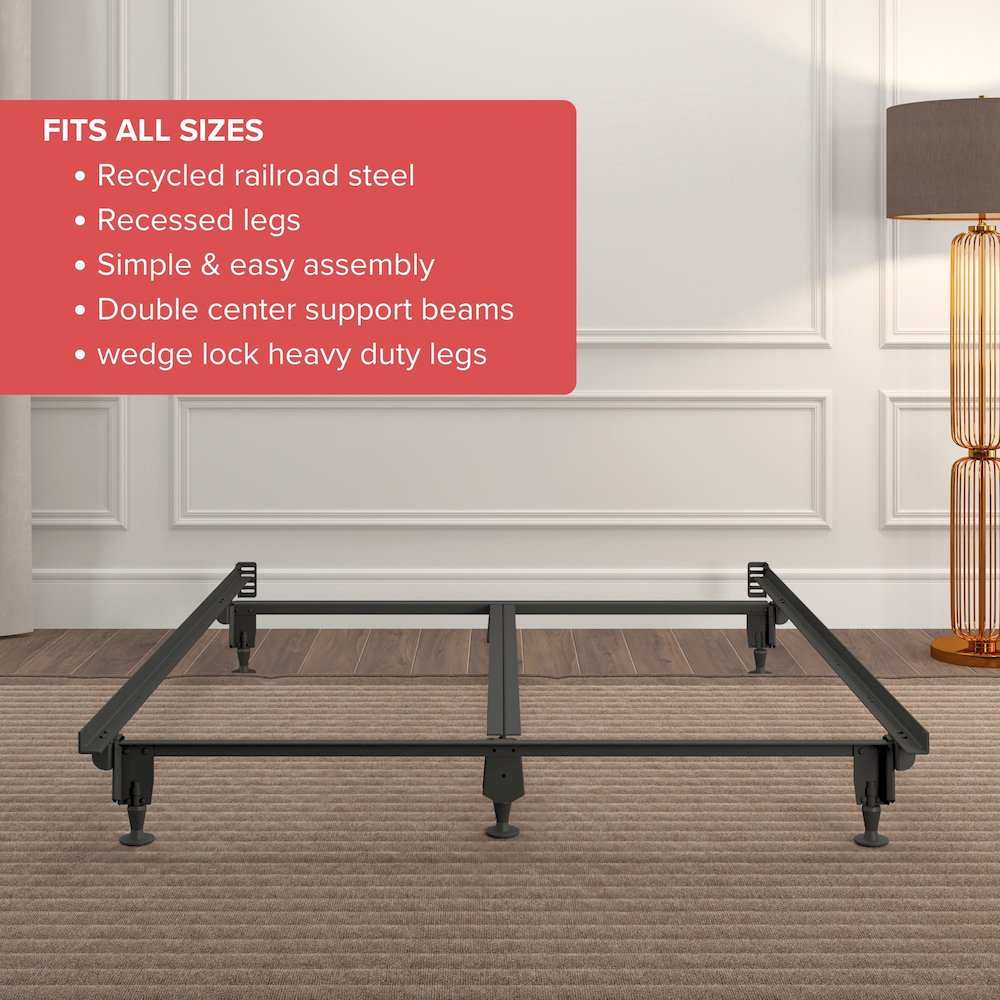 Heavy Duty Bed Frame with Rollers & Glides. Picture 5