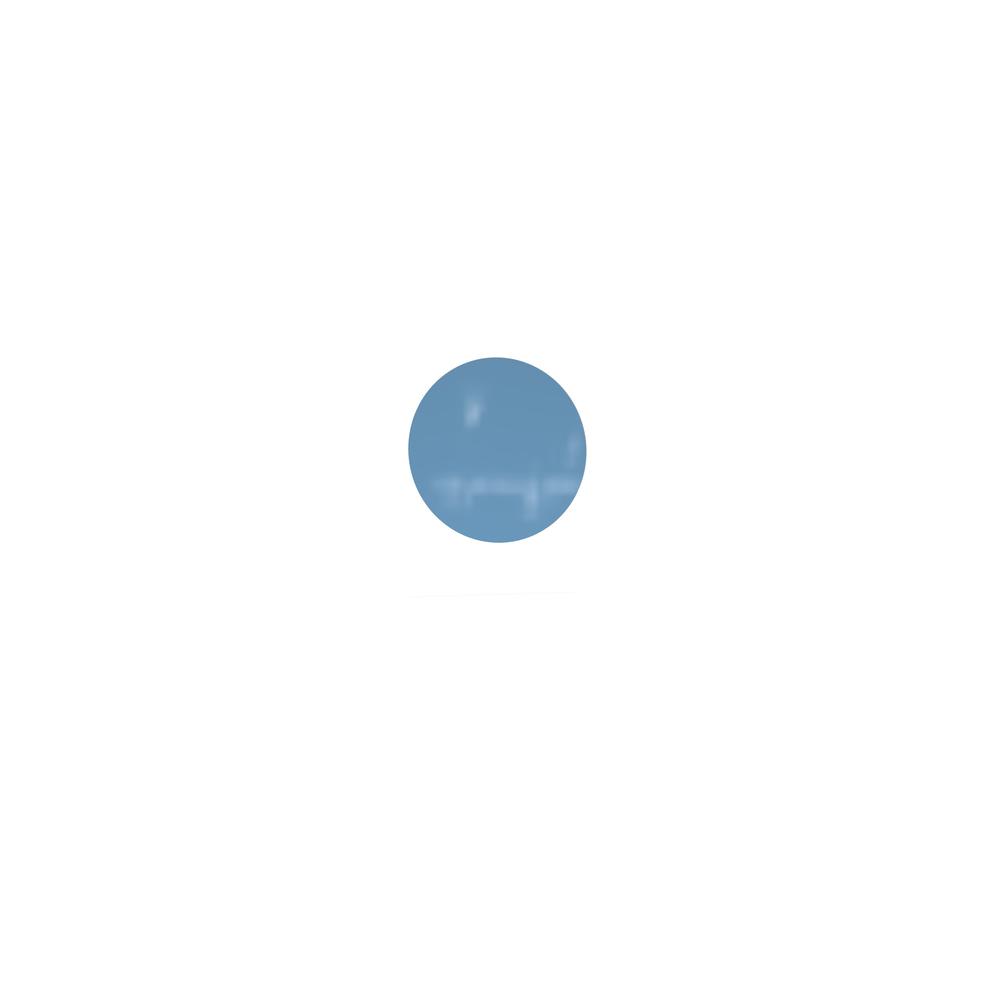 Ghent Coda Low Profile Circular Glassboard, Magnetic, Denim, 36" Diameter. Picture 1