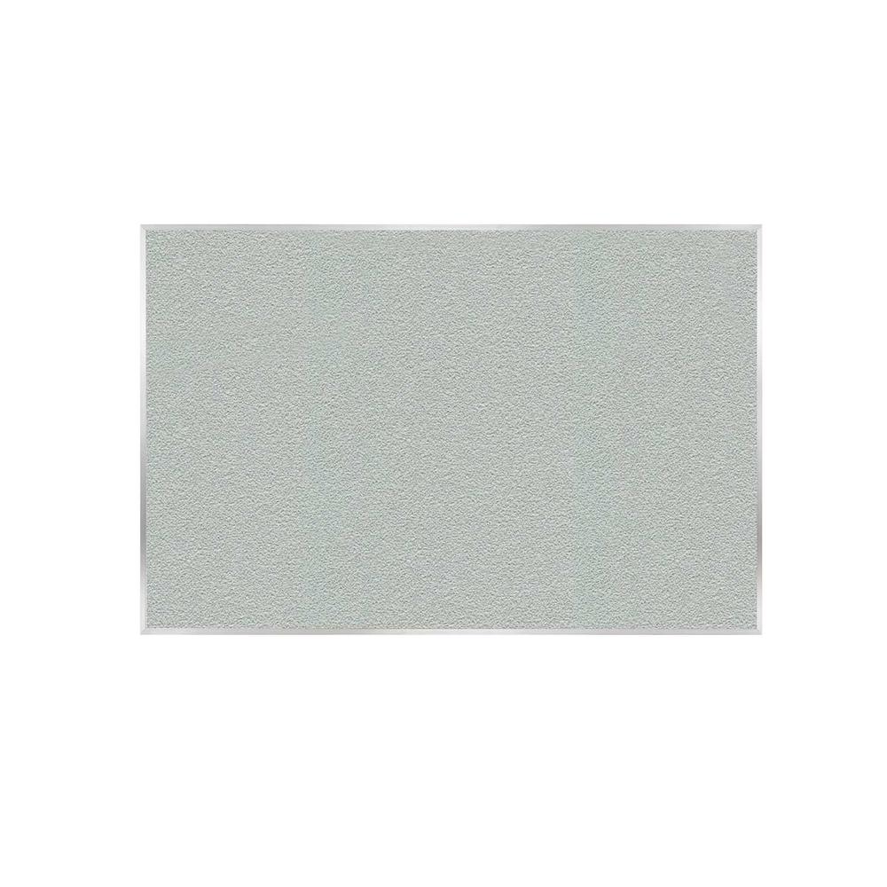 Ghent 48.5" x 96.5" Aluminum Frame Vinyl Bulletin Board - Silver. Picture 1
