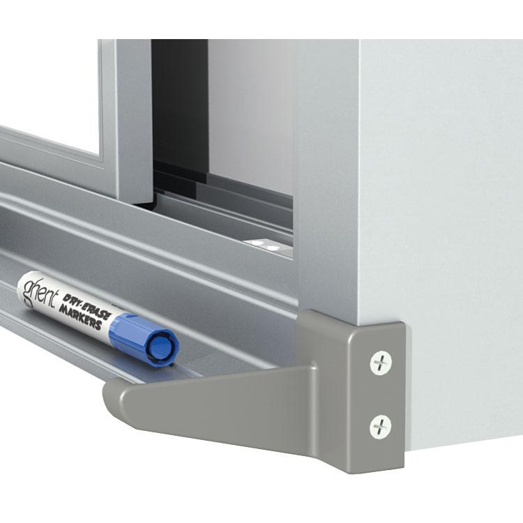 Ghent 48"x72" Horizontal Sliding Panel Unit Porcelain Magnetic 28 gauge Whiteboard. Picture 3