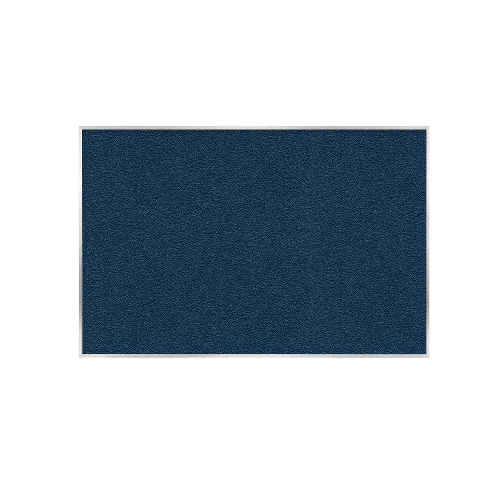 Ghent 48.5" x 96.5" Aluminum Frame Vinyl Bulletin Board - Navy. Picture 1