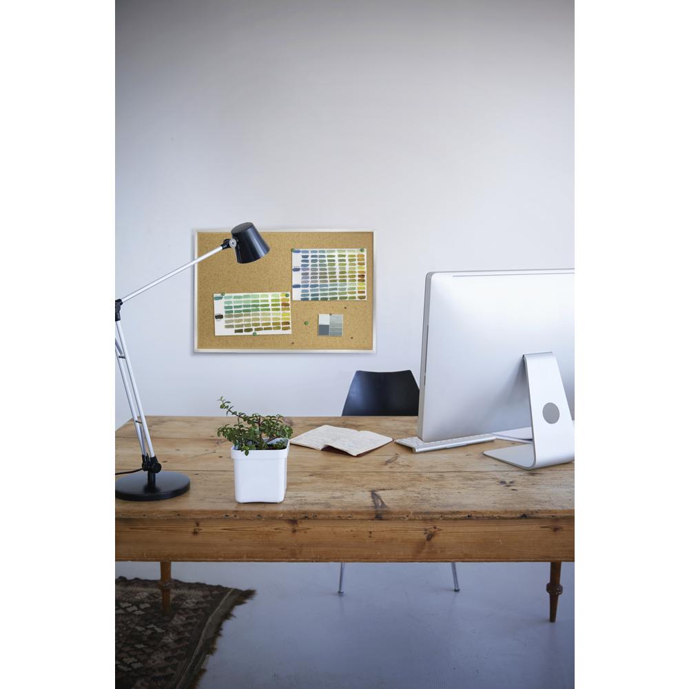 Ghent Natural Cork Bulletin Board with Aluminum Frame, 4'H x 6'W. Picture 5