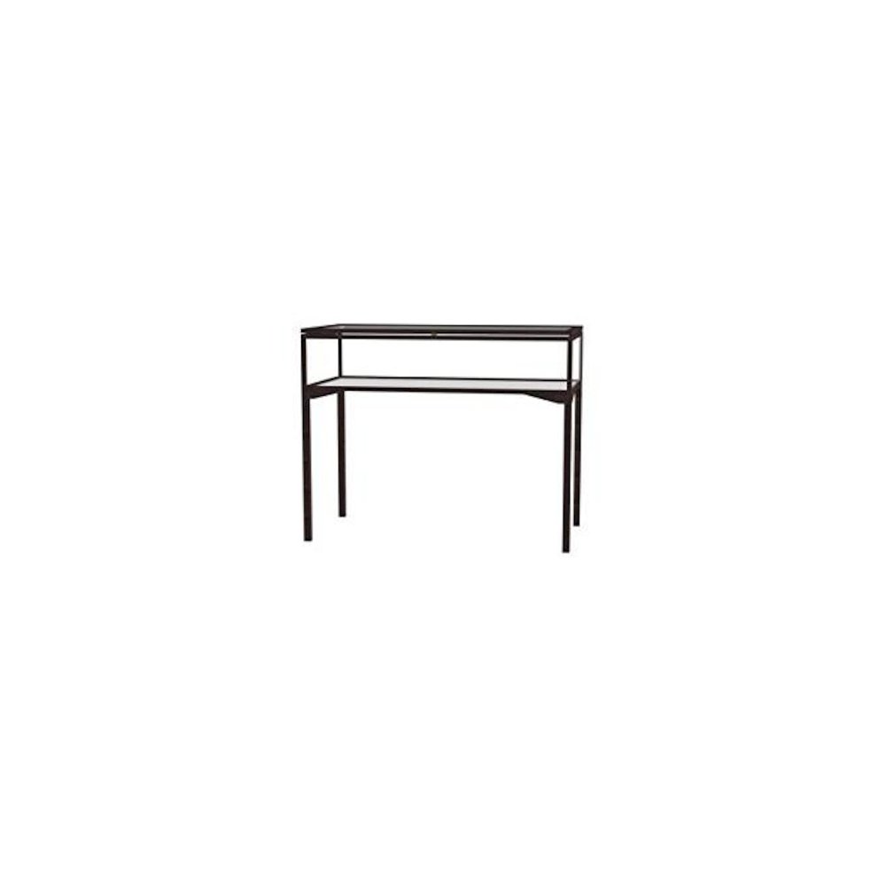 Keepsake   48"W x 10"H x 24"D  Table Top Four Leg Case, Hinged Top, Dk. Bronze Finish. Picture 1