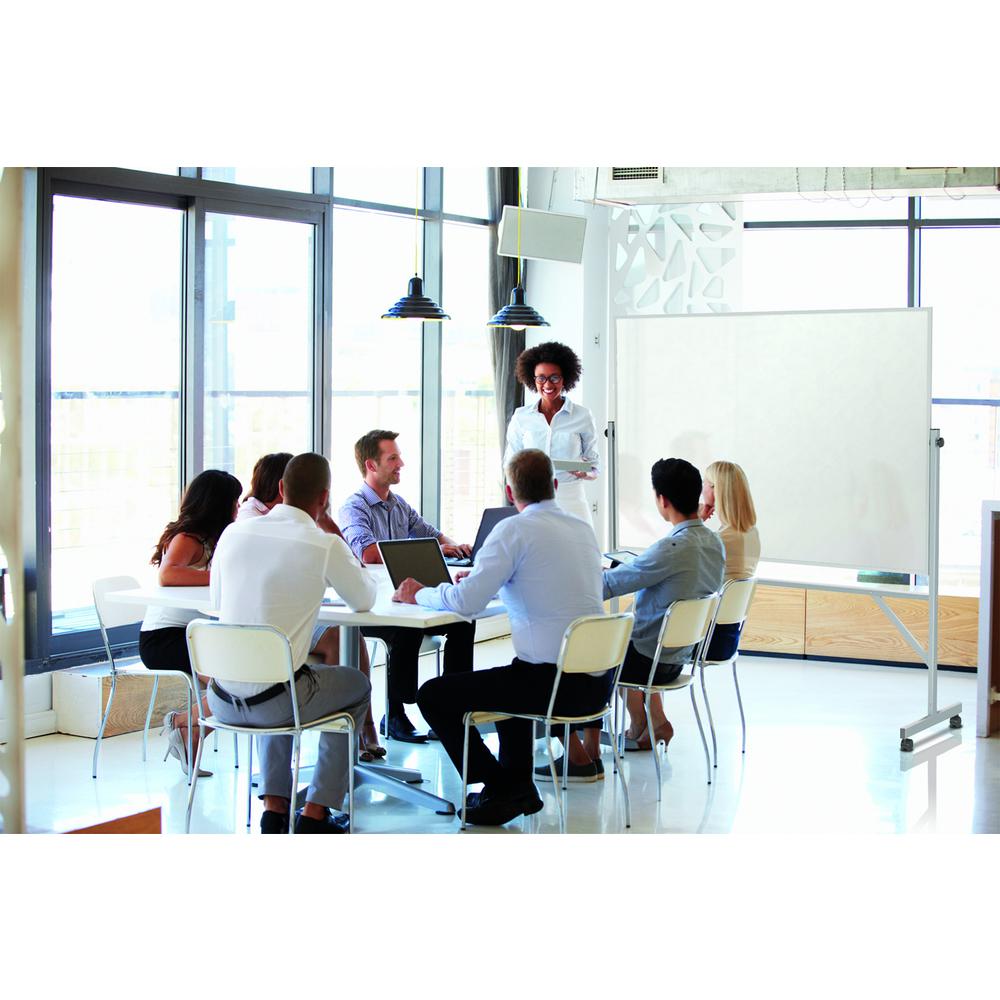 Ghent Reversible Whiteboard with Aluminum Frame, 3'H x 4'W. Picture 6