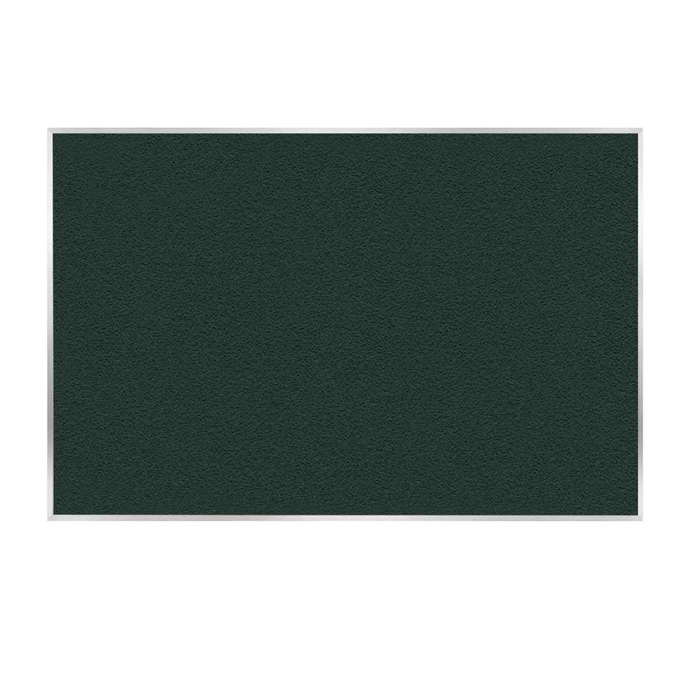 Vinyl Bulletin Board, Satin Aluminum Frame, 4'H x 7' 4"W, Ebony. Picture 1