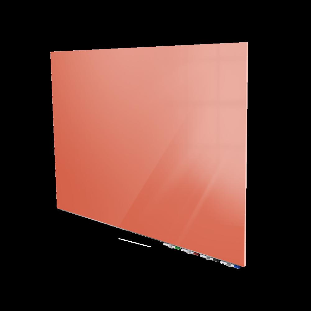 Ghent Aria 4'H x 6'W Magnetic Glass White Board, Blue Surface, Horizontal, 4 Rare Earth Magnets, 4 Markers and Eraser. Picture 2