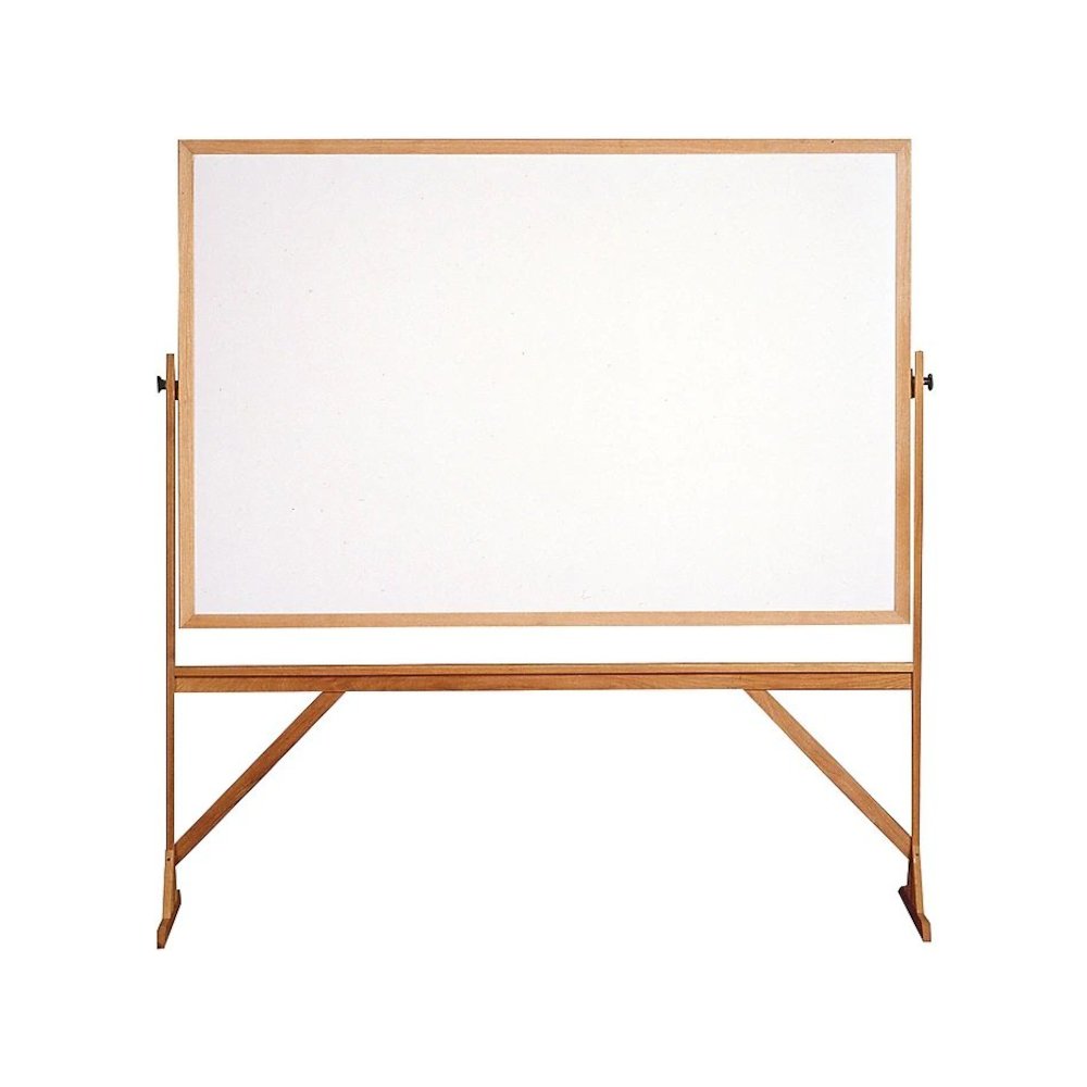 Ghent Reversible Whiteboard with Wood Frame, 4'H x 6'W. Picture 1