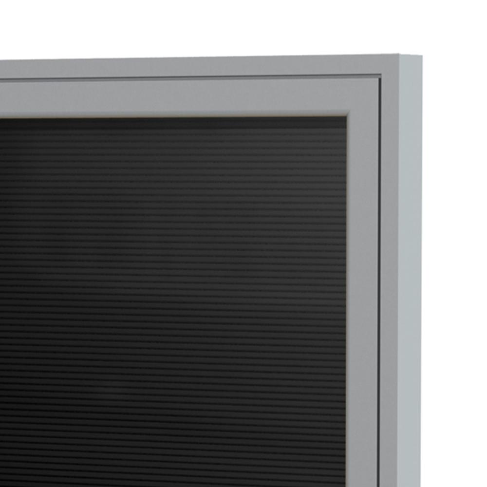 Ghent 2 Door Enclosed Letter Board with Satin Aluminum Frame, 3'H x 5'W, Black. Picture 3