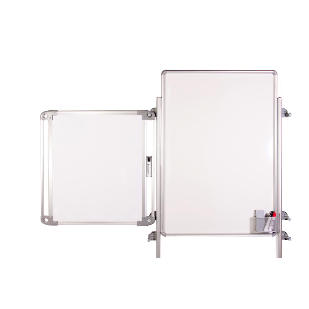 76⅛" x 32⅝" Nexus Easel Plus 8 Tablets - Mobile Porceln MagnWhtbd - Frosted. Picture 4
