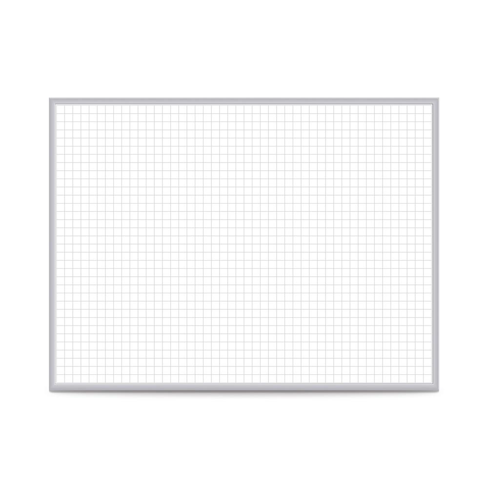 Ghent 1"x1" Grid Magnetic Whiteboard, 2’H x 3’W. Picture 1