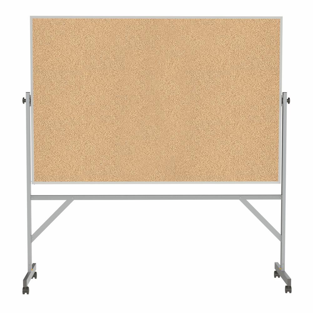78⅛"x 77¼" Aluminum Frame Reversible Natural Cork/Natural Cork. Picture 1