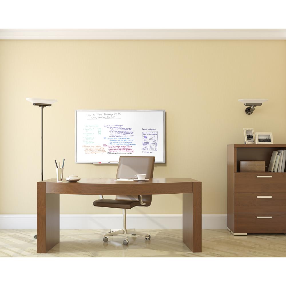 Ghent Non-Magnetic Whiteboard with Aluminum Frame, 2'H x 3'W. Picture 3