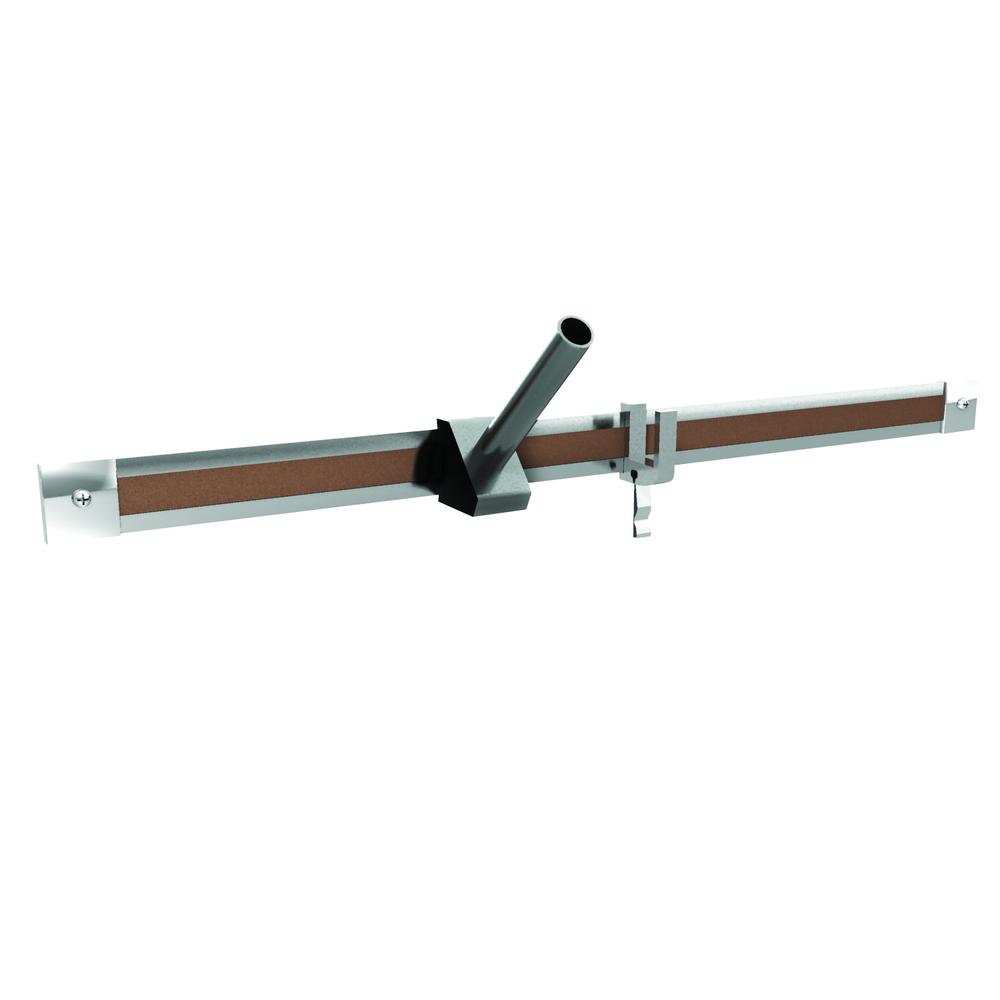 Ghent 8' Length Aluminum 1" Maprail w/ Cork insert - 48 Per Carton. Picture 1