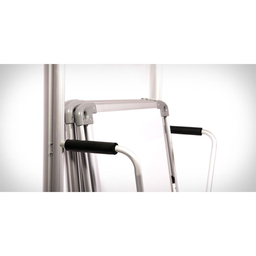Ghent Nexus Easel+, Mobile 2-Sided Porcelain Magnetic Whiteboard with Tablet Storage, 4 Tablets, 39"H x 26"W. Picture 3