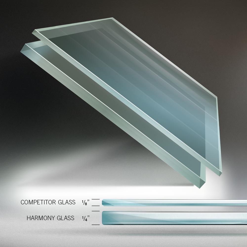 Ghent 4'x6' Harmony Frosted Glass Board - Radius Corners - 4 Markers and Eraser. Picture 5