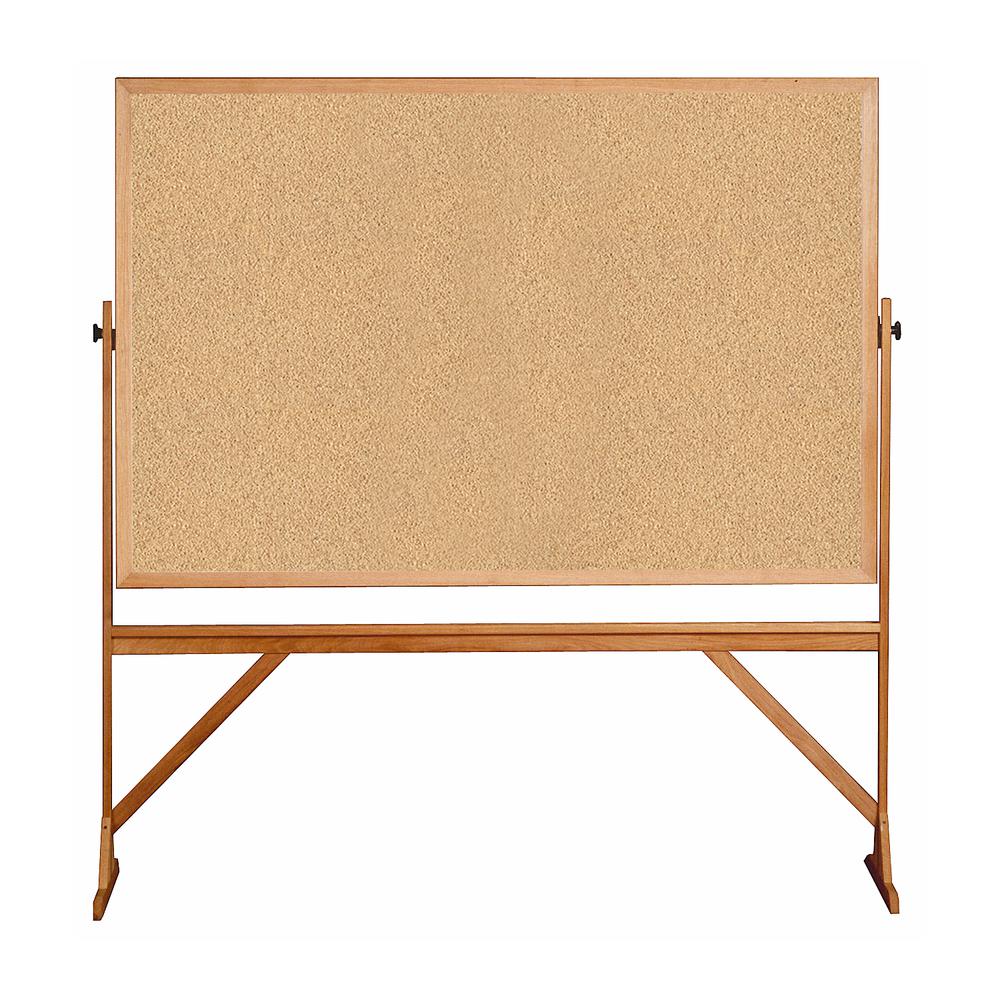 78⅛"x 77¼" Wood Frame Reversible Natural Cork/Natural Cork. Picture 1