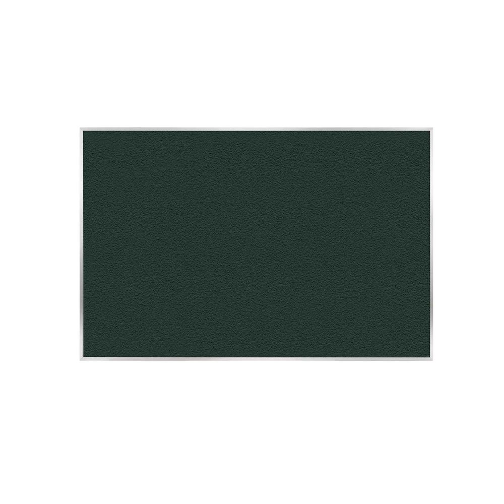 Ghent 48.5" x 144.5" Aluminum Frame Vinyl Bulletin Board - Ebony. Picture 1