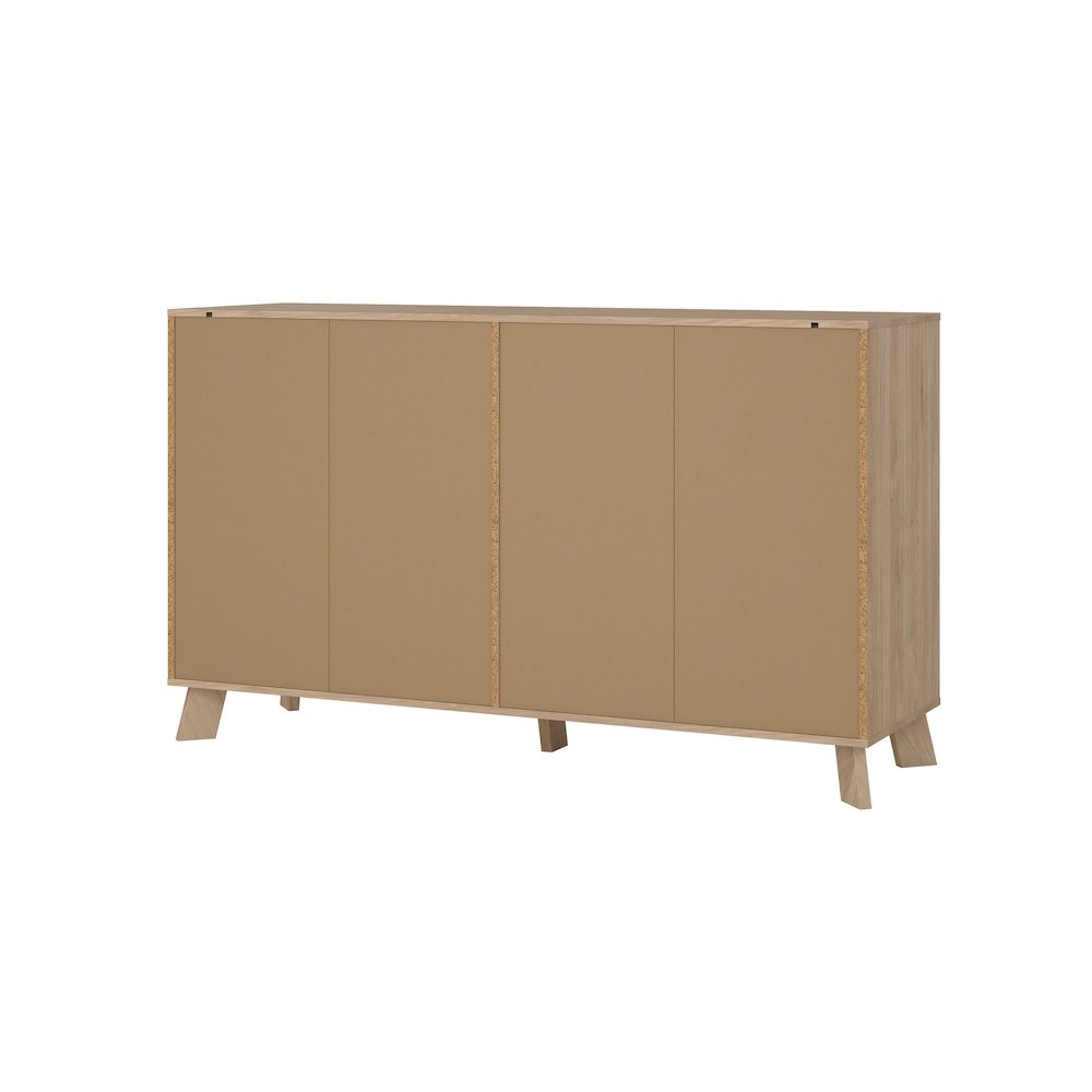 Ikast 6 Drawer Double Dresser, Jackson Hickory/White. Picture 4